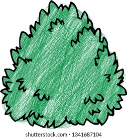 This is a rough sketch of a picture book style grassy.