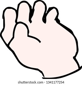 This is a rough sketch of the race hand sign.