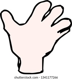 This is a rough sketch of the race hand sign.