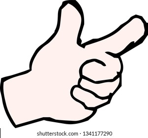 This is a rough sketch of the race hand sign.