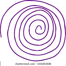 This is a rough sketch of a spiral pattern.