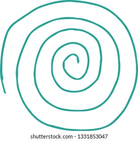 This is a rough sketch of a spiral pattern.