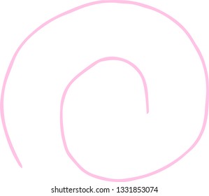 This is a rough sketch of a spiral pattern.