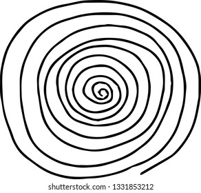 This Rough Sketch Spiral Pattern Stock Vector (Royalty Free) 1331853212 ...