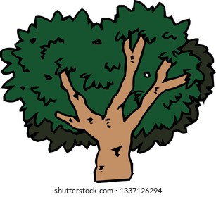 This is a rough sketch of trees.