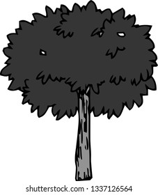 This is a rough sketch of trees.