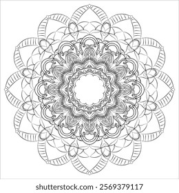 This is a round  mandala