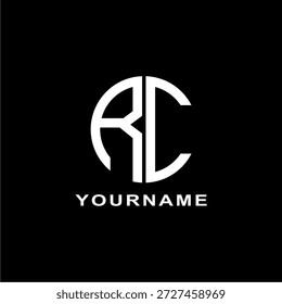 Dies ist ein rundes RC-Letter-Logo, das für die Verwendung in Logo-Designs für Automobilunternehmen, Rennteams, Mechaniker, Werkstätten, Lagerhäuser, Ersatzteile, Reisen, Transport, Aufkleber, Banner, Druck geeignet ist