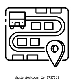 This Route icon is suitable for Travel and Tourism, etc