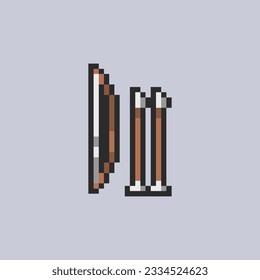 this is rpg equipment icon in pixel art with simple color and purple background this item good for presentations,stickers, icons, t shirt design,game asset,logo and your project.