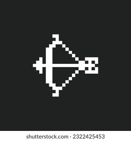 this is Rpg icon in pixel art with white color and black background ,this item good for presentations,stickers, icons, t shirt design,game asset,logo and your project.