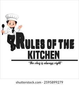 this is rules of the kitchen t shirt design