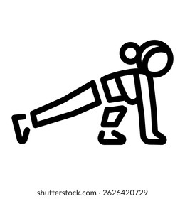 This Runner (pose) icon is suitable for Yoga, Mindfulness, Healthy Lifestyle, etc