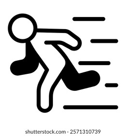 This Running icon is suitable for Fitness, Healthy Lifestyle, Sports, etc.