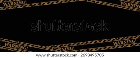 This is rustic and grunge warning yellow stripes with copy space in the middle for construction theme background or any graphic design needs.
