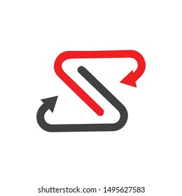 This is s latter logo 100% vector 