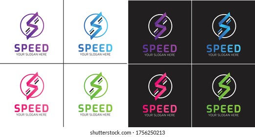 Este es un logotipo de la letra S. Diseñado como una tormenta de truenos. Se puede decir logotipo de Speed. 