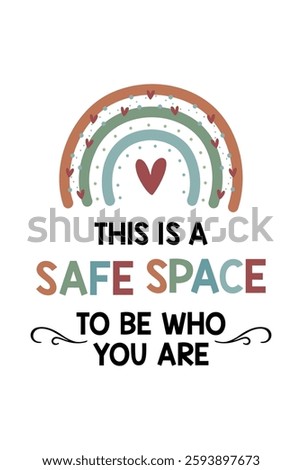 This Is a Safe Space Print, Be Yourself Wall Art, School Counselor Office Decor, Safe Space Print, Therapy Office Decor, School Psychologist