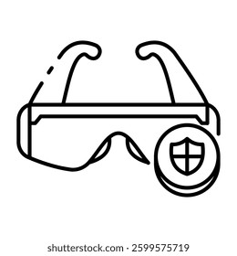 This Safety Glass icon is suitable for May Day, Labour Day, etc
