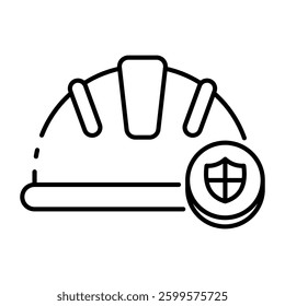 This Safety Helmet icon is suitable for May Day, Labour Day, etc