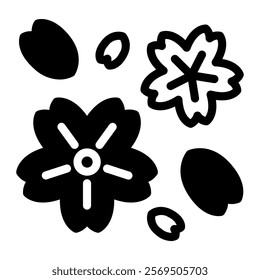 This Sakura flower icon is suitable for Chinese New Year, Lunar Festival or other Chinese Festival, etc.