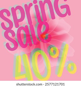 This is a sale banner suitable for spring.