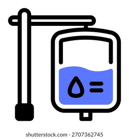 Este icono de solución salina es adecuado para la farmacia.