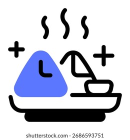 Este ícone Samosa é adequado para a cultura da Índia, etc.