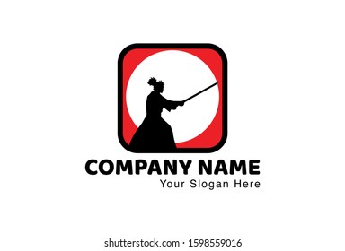 This is a samurai logo, with an attractive shape. This logo can be used for companies, travel designs, brochures, websites, mugs, stickers, and posters.