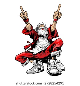 Este desenho vetorial de santa fuck explica sobre a injustiça