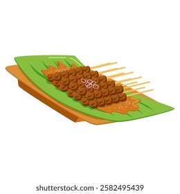 This Sate illustration is for Indonesian food or Indonesia event etc