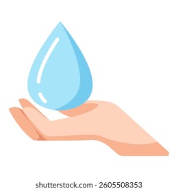 This Save Water illustration is suitable for Earth Day, Environment, etc.
