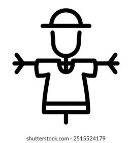 This Scarecrow icon is suitable for Halloween event.