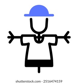 This Scarecrow icon is suitable for Halloween event.