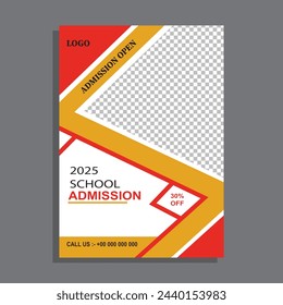 This is a school admission flyer design