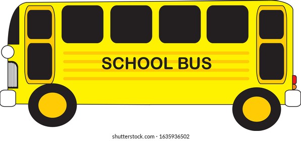 This School Bus Pre Elemntary School Stock Vector (Royalty Free ...