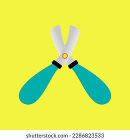 this is scissors vector icon design