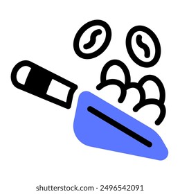 This Scoop icon is suitable for coffee, coffee shop, beverage, etc.