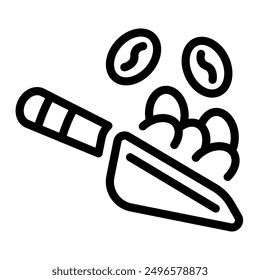 This Scoop icon is suitable for coffee, coffee shop, beverage, etc.