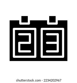 this is a scoreboard icon
icon with glyph and pixel perfect style
this is one of the icons from the icon sets with Basketball theme