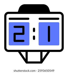 This Scoreboard icon is suitable for Basketball, Sport Event, etc