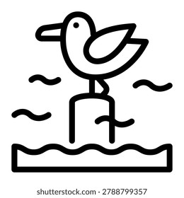 This Seagull icon is suitable for Croatian culture.