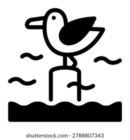 This Seagull icon is suitable for Croatian culture.