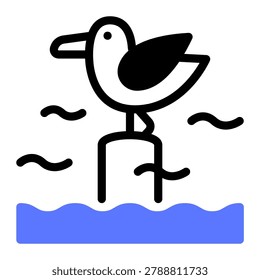 This Seagull icon is suitable for Croatian culture.