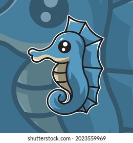 This seahorse vector can be used for logo needs, mascots, t-shirt screen printing and other printing needs.