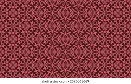 This seamless damask vector pattern is  for fabric pattern applications such as upholstery, curtains, bedding, tablecloths, carpet, sofa, fashion textiles. It adds  of elegance and luxury to any desig