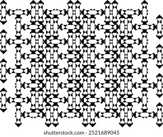 This seamless pattern design features intricate shapes, ideal for textiles, wallpapers, and digital projects. Its versatile style adds a modern yet timeless touch, enhancing any surface with elegance