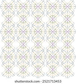 This seamless pattern design features intricate shapes, ideal for textiles, wallpapers, and digital projects. Its versatile style adds a modern yet timeless touch, enhancing any surface with elegance