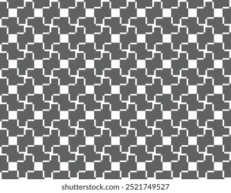 This seamless pattern design features intricate shapes, ideal for textiles, wallpapers, and digital projects. Its versatile style adds a modern yet timeless touch, enhancing any surface with elegance