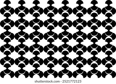 This seamless pattern design features intricate shapes, ideal for textiles, wallpapers, and digital projects. Its versatile style adds a modern yet timeless touch, enhancing any surface with elegance